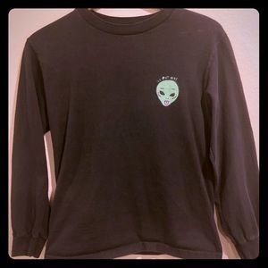 Rip N Dip Long Sleeve “We out Here” Alien tee